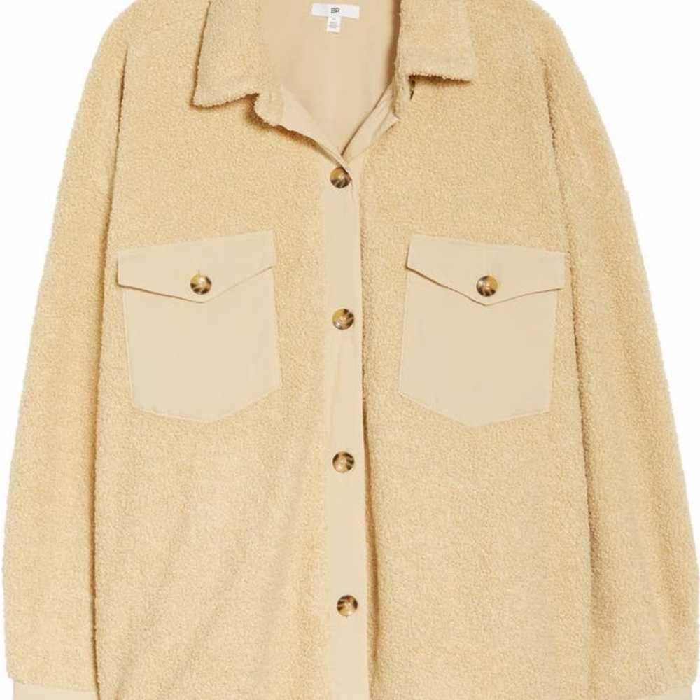 Nordstrom Cream Teddy Jacket